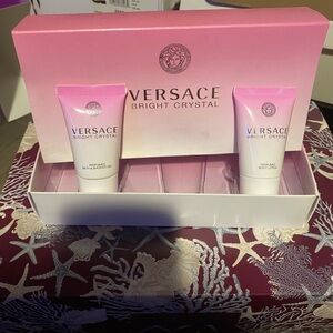 Versace Bright Crystal Skincare Set - Pink